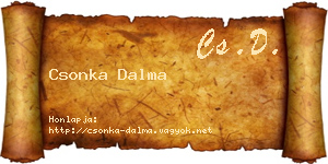 Csonka Dalma névjegykártya